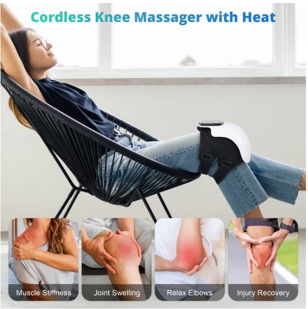 Rechargeable Knee Massager With Heat And Vibration