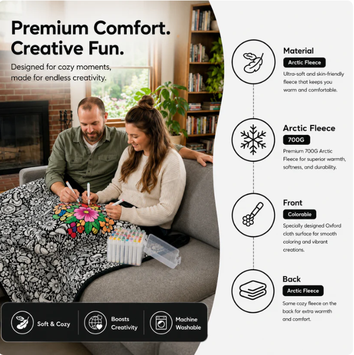 DIY Coloring Blanket