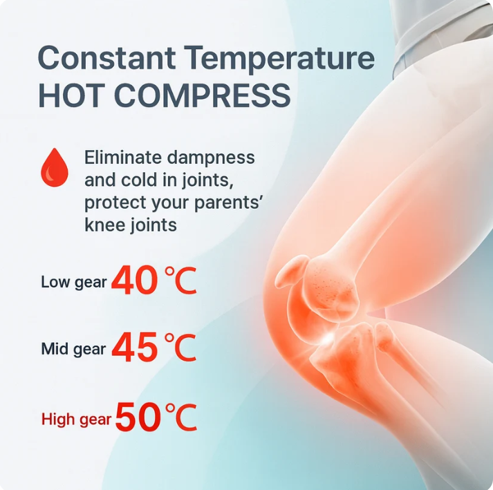 Rechargeable Knee Massager With Heat And Vibration